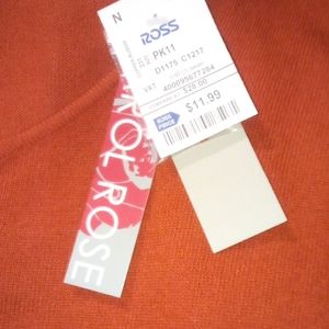 Medium spice orange cashmere like sweater never worn